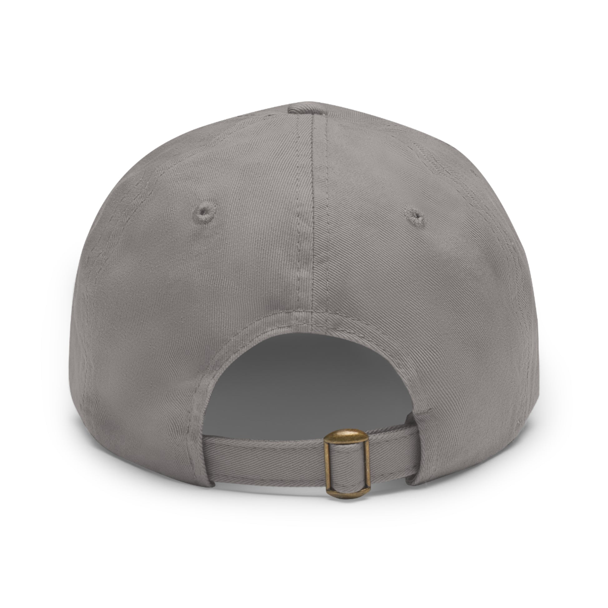 Grey Eh Dad Hat with Leather Patch (Rectangle) Type Eh Shop