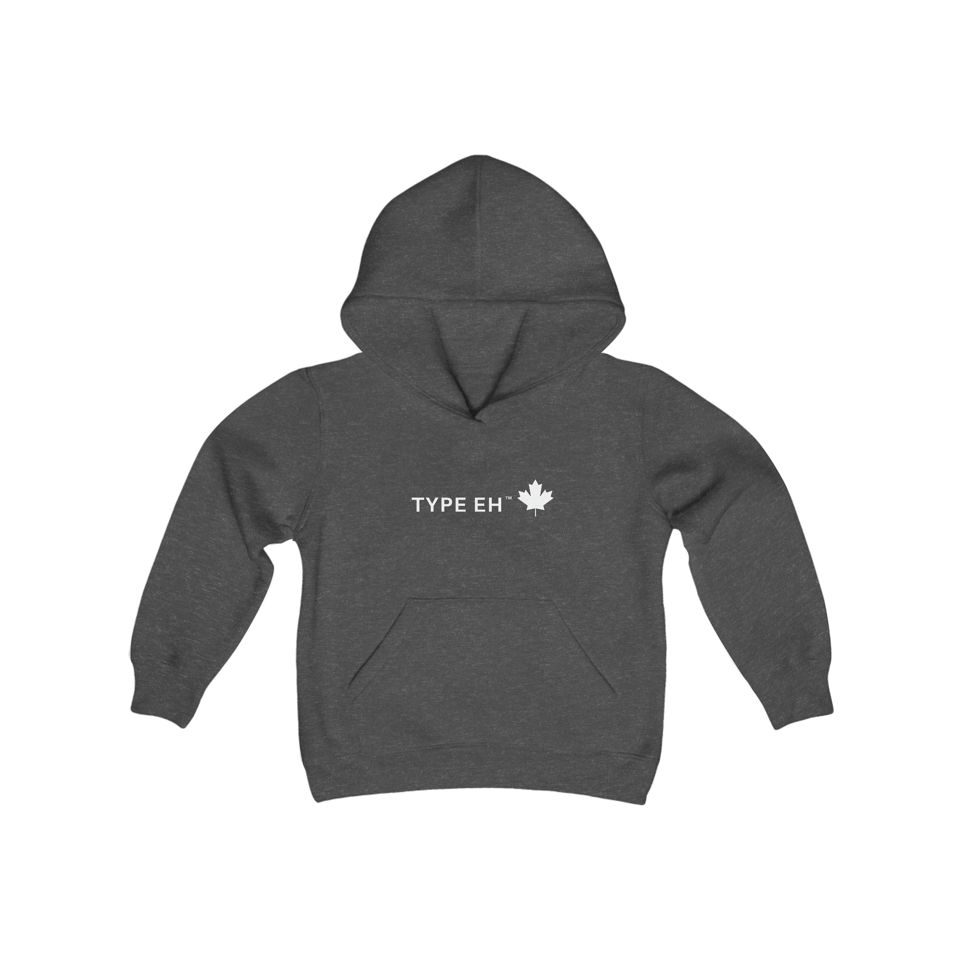 Grey Type Eh Shop Youth Heavy Blend Hooded Sweatshirt