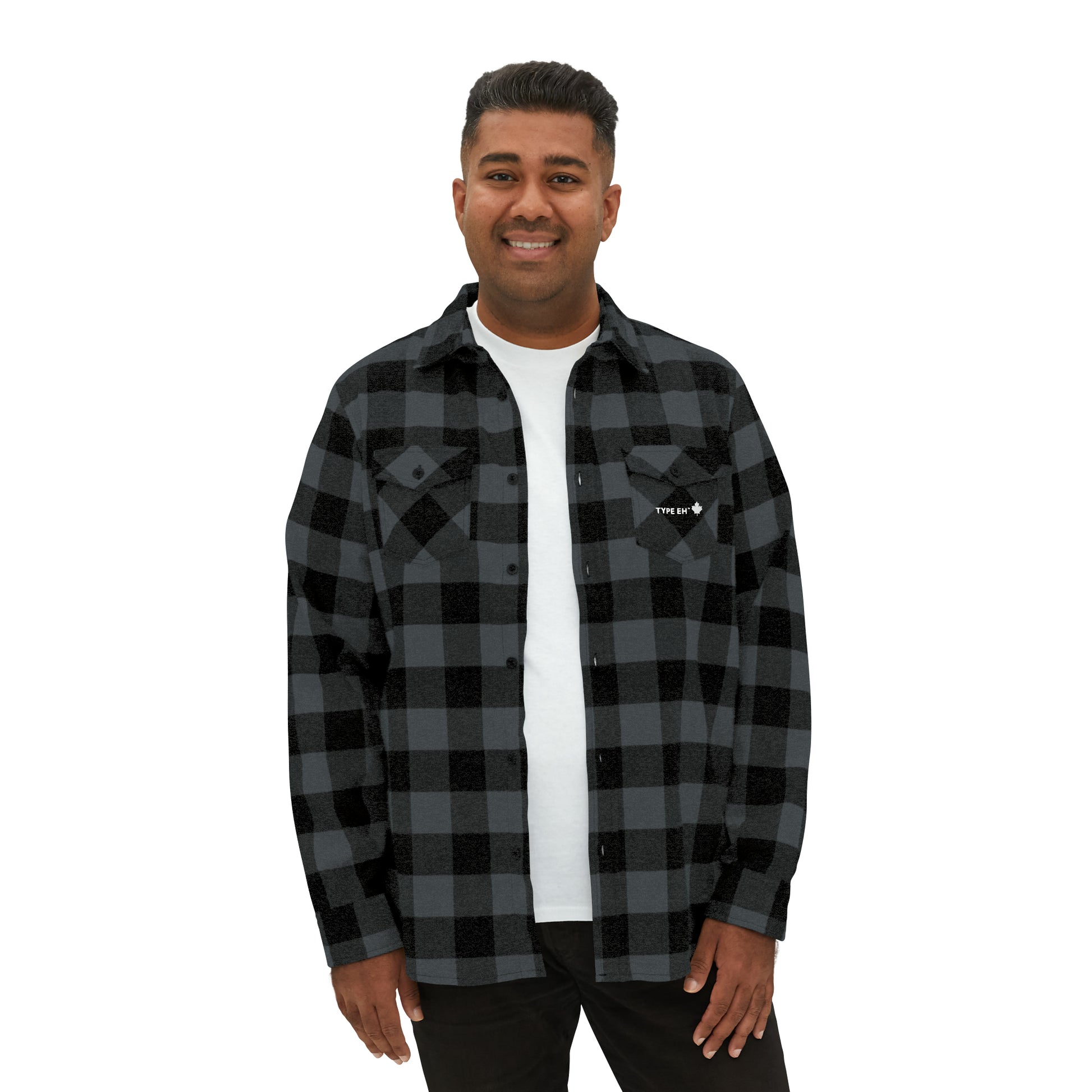 Black Type Eh Shop Unisex Flannel Shirt