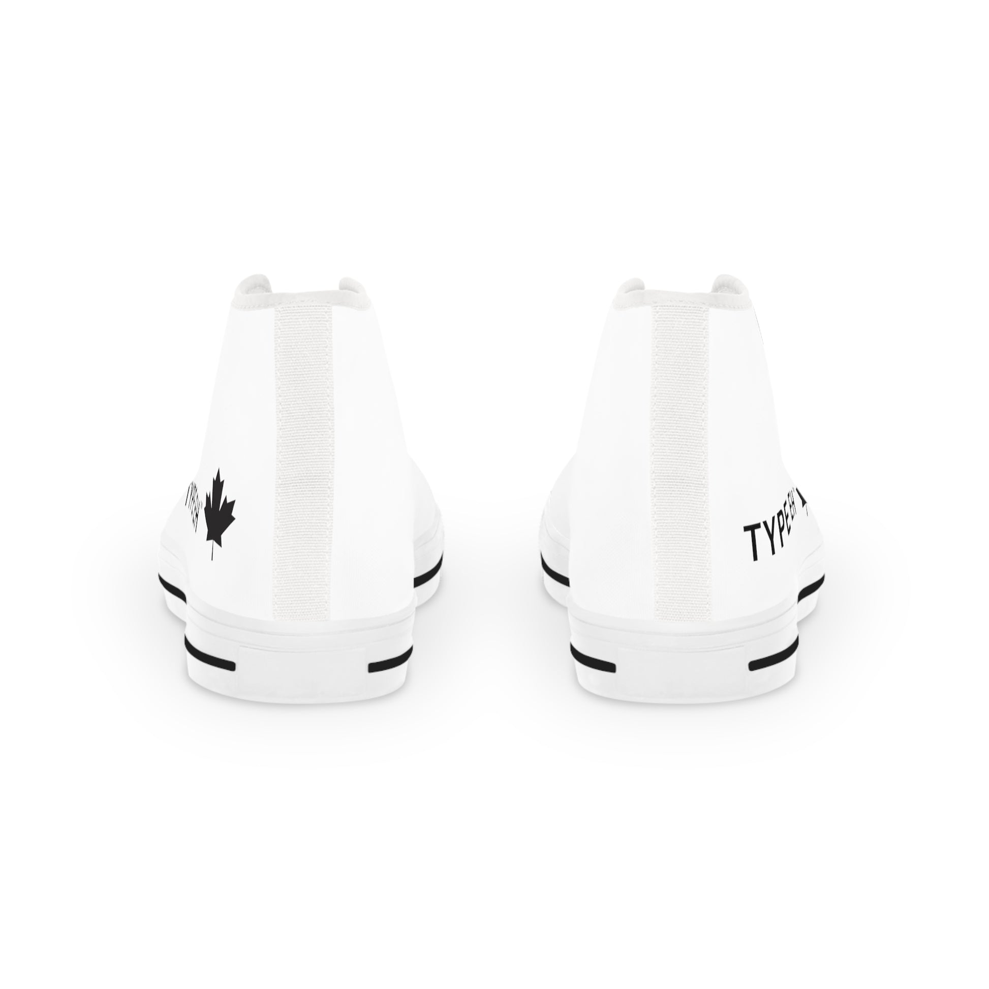 White Type Eh Shop Men's High Top Sneakers Eh