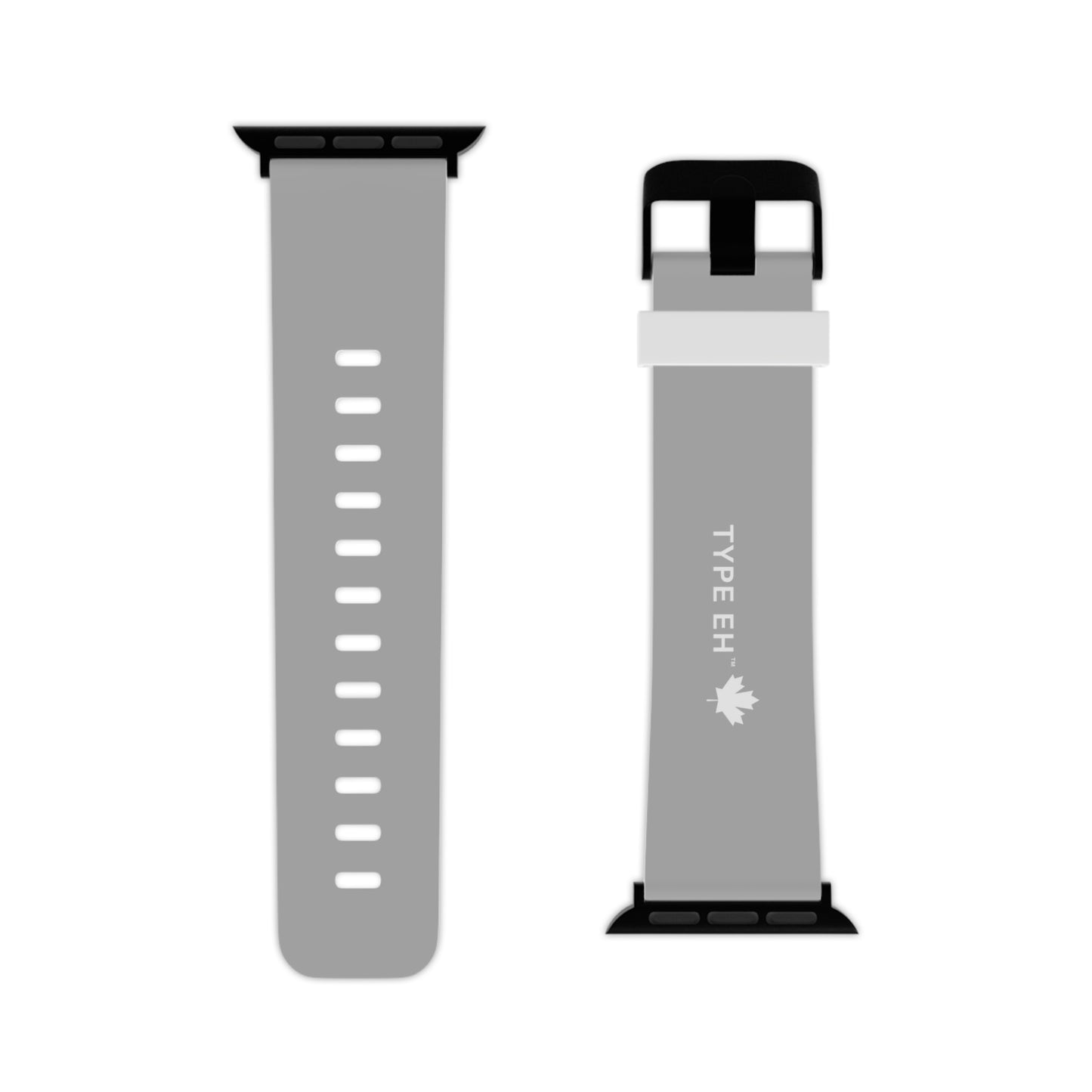 Black Grey Type Eh Shop Watch Band for Apple Watch's