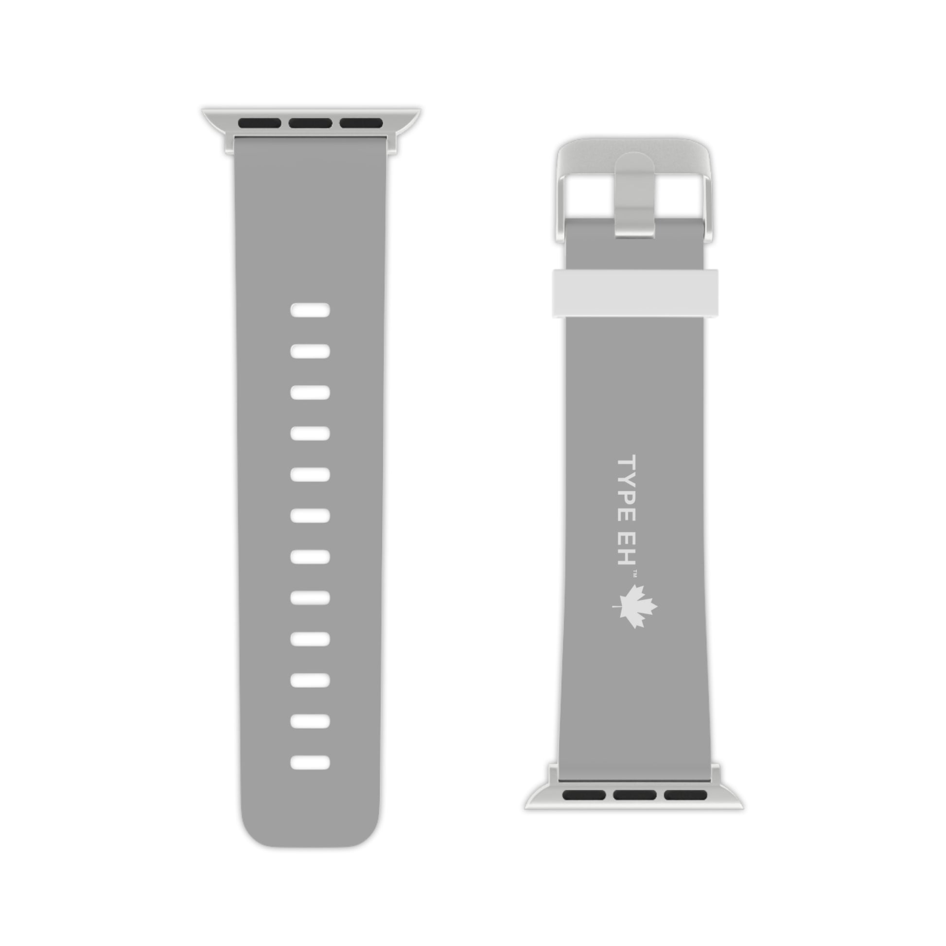 White Grey Type Eh Shop Watch Band for Apple Watch's
