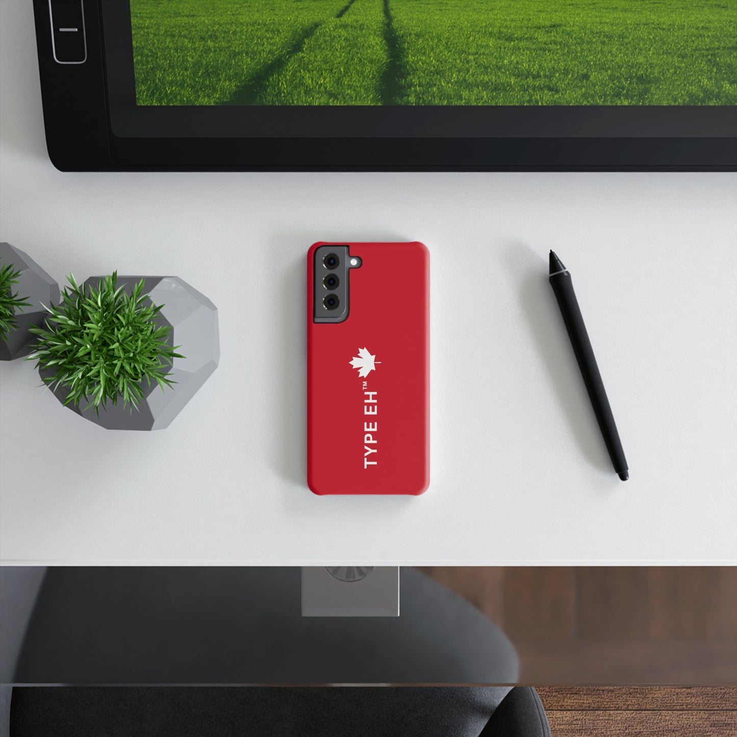 Red Type Eh Shop Slim Snap Case (Samsung Specific)
