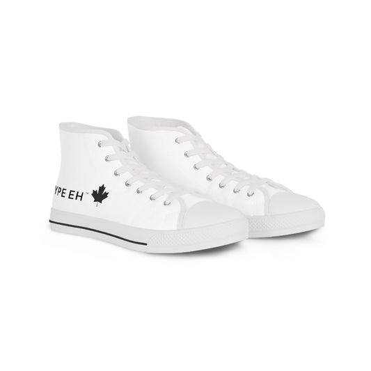 White Type Eh Shop Men's High Top Sneakers Eh