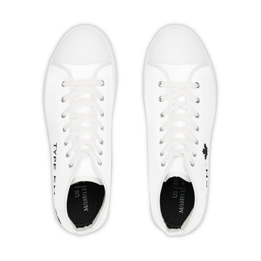White Type Eh Shop Men's High Top Sneakers Eh