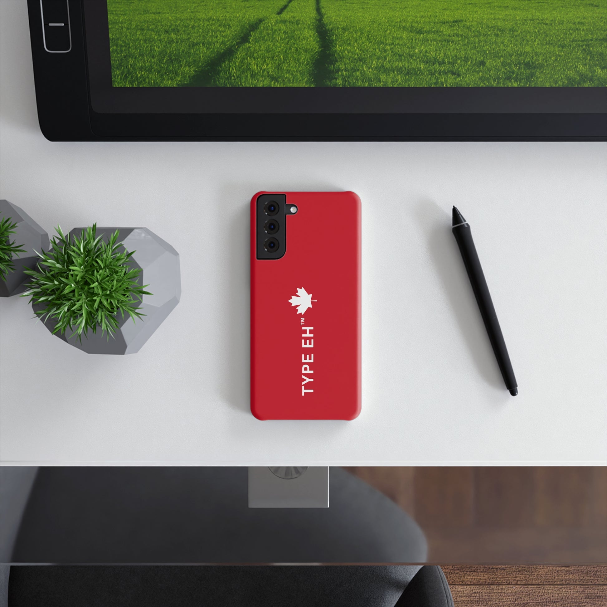 Red Type Eh Shop Slim Snap Case (Samsung Specific)