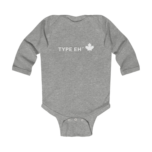 Grey Eh Infant Long Sleeve Bodysuit Type Eh Shop