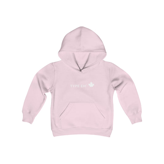 Pink Type Eh Shop Youth Heavy Blend Hooded Sweatshirt
