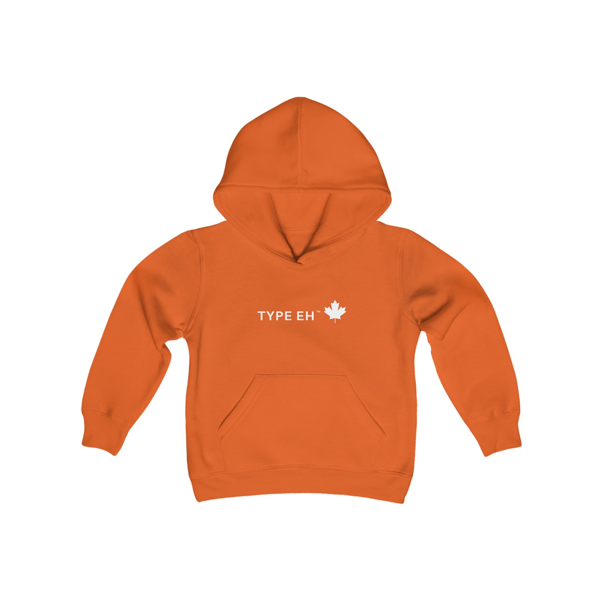 Orange Type Eh Shop Youth Heavy Blend Hooded Sweatshirt