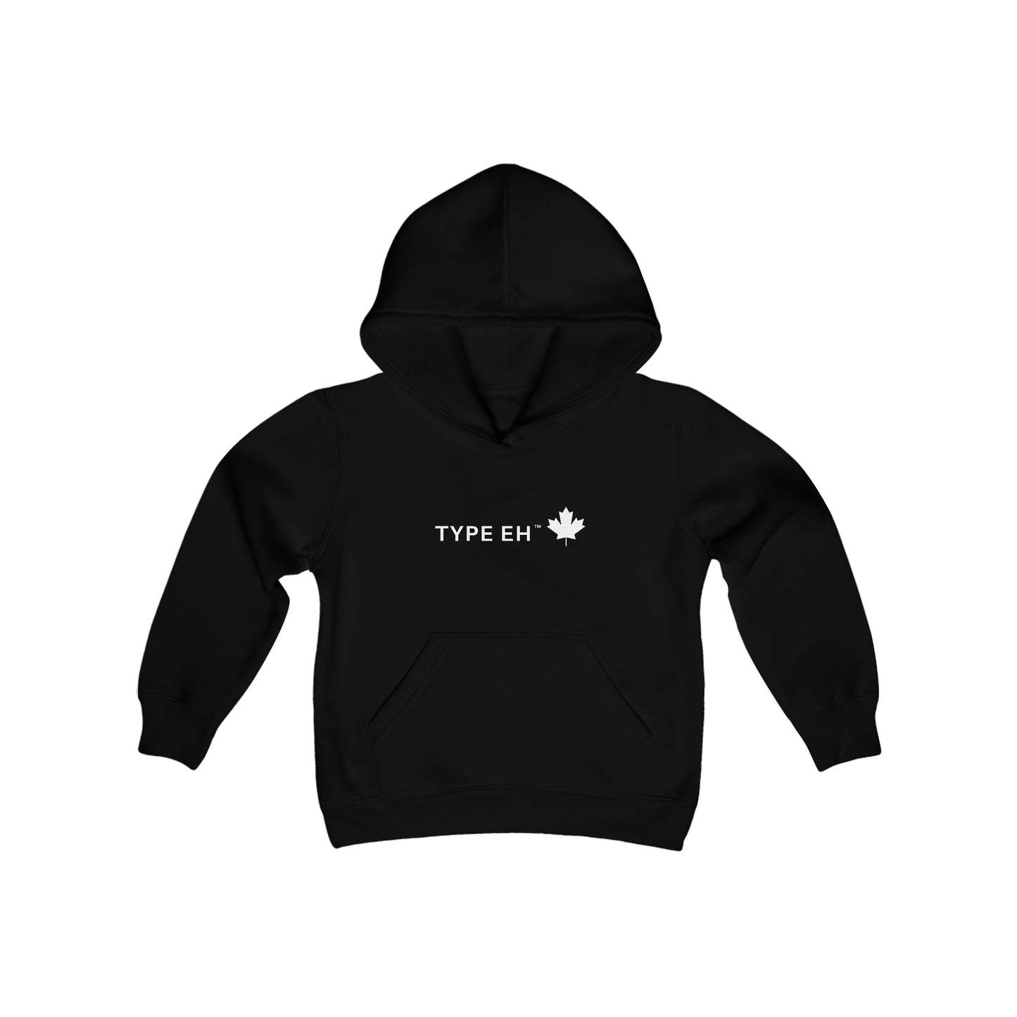 Black Type Eh Shop Youth Heavy Blend Hooded Sweatshirt