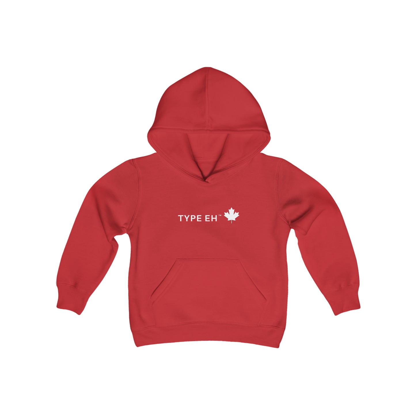 Red Type Eh Shop Youth Heavy Blend Hooded Sweatshirt