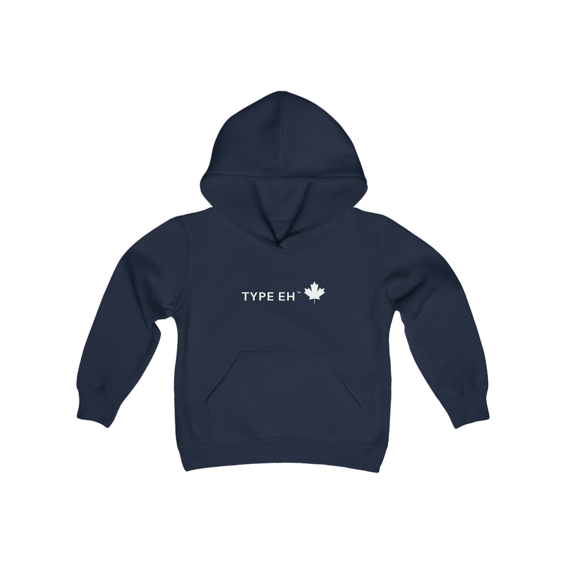 Navy Type Eh Shop Youth Heavy Blend Hooded Sweatshirt