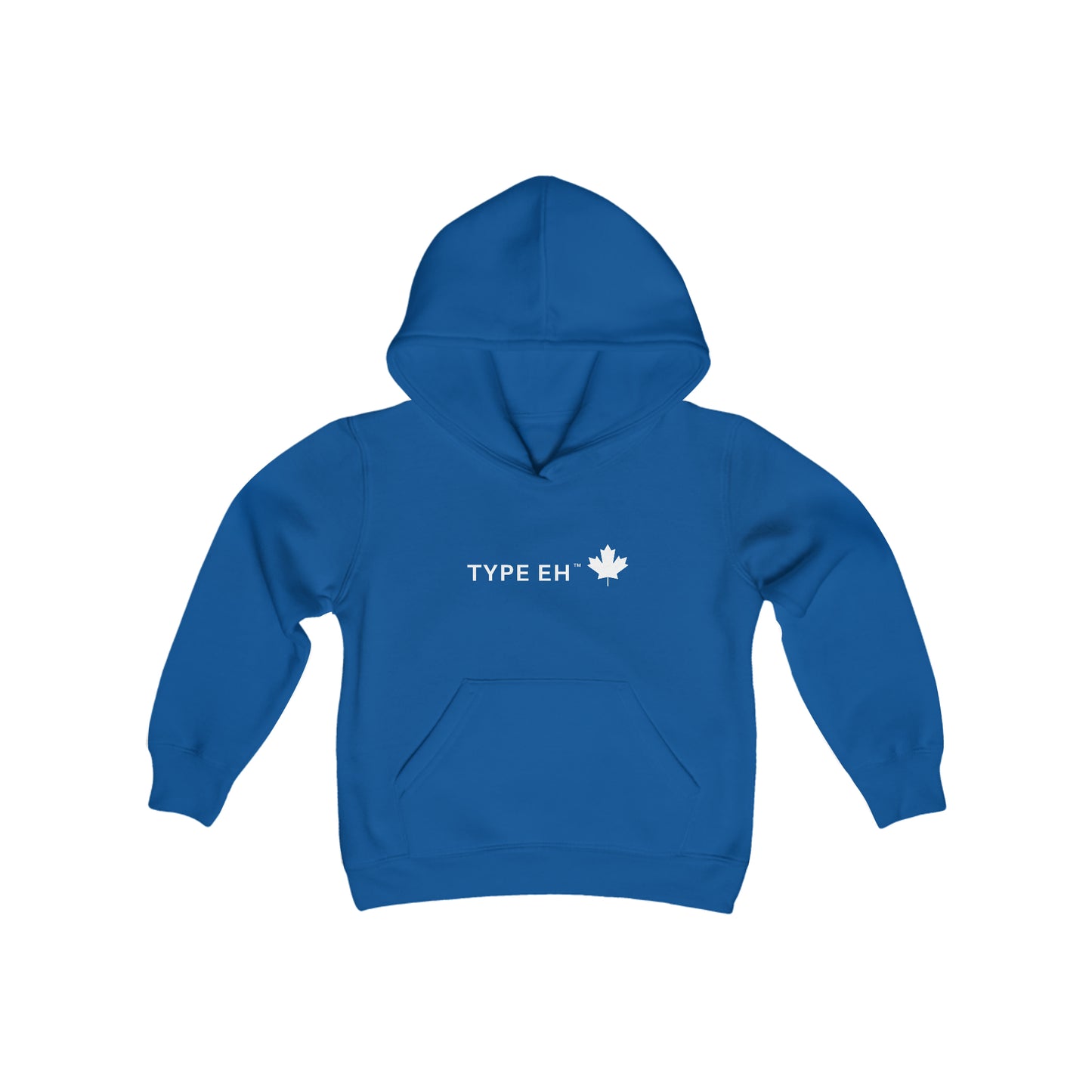 Blue Type Eh Shop Youth Heavy Blend Hooded Sweatshirt