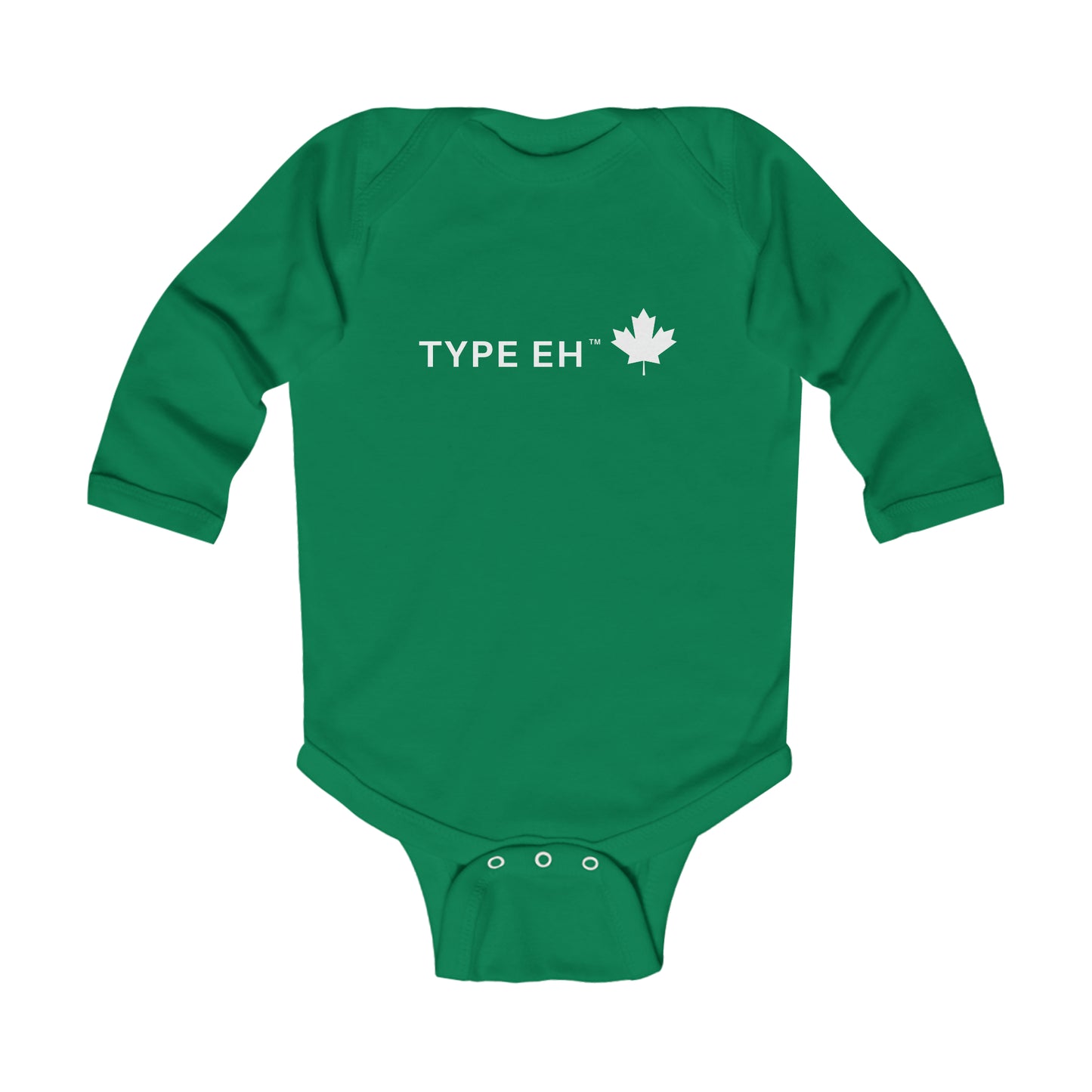 Green Eh Infant Long Sleeve Bodysuit Type Eh Shop