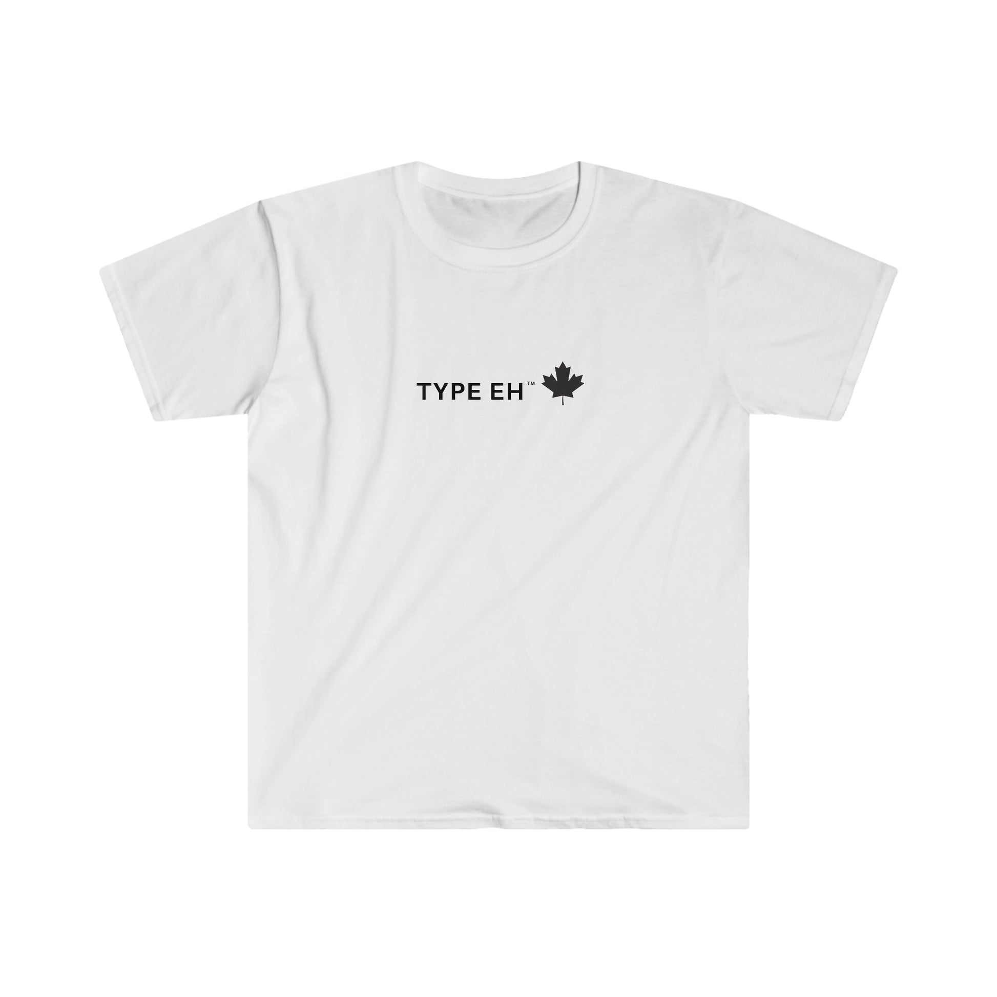 White Type Eh Shop Softstyle T-Shirt