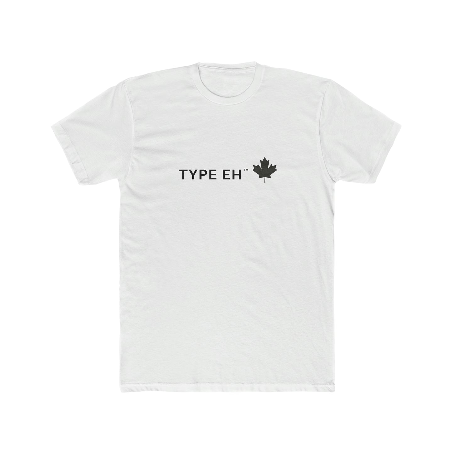 White Type Eh Shop Men's Cotton Crew Tee