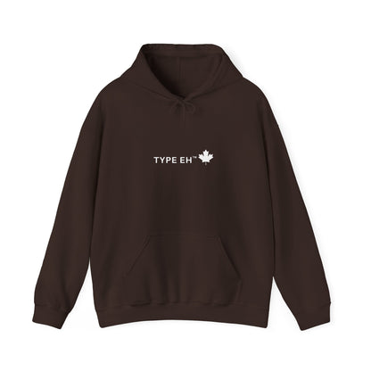 Type Eh Hoodie — Canadian Maple Leaf Graphic Pullover