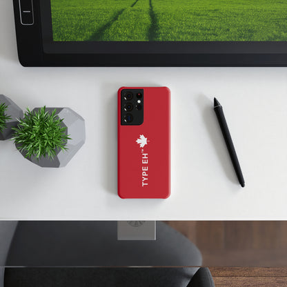 Red Type Eh Shop Slim Snap Case (Samsung Specific)