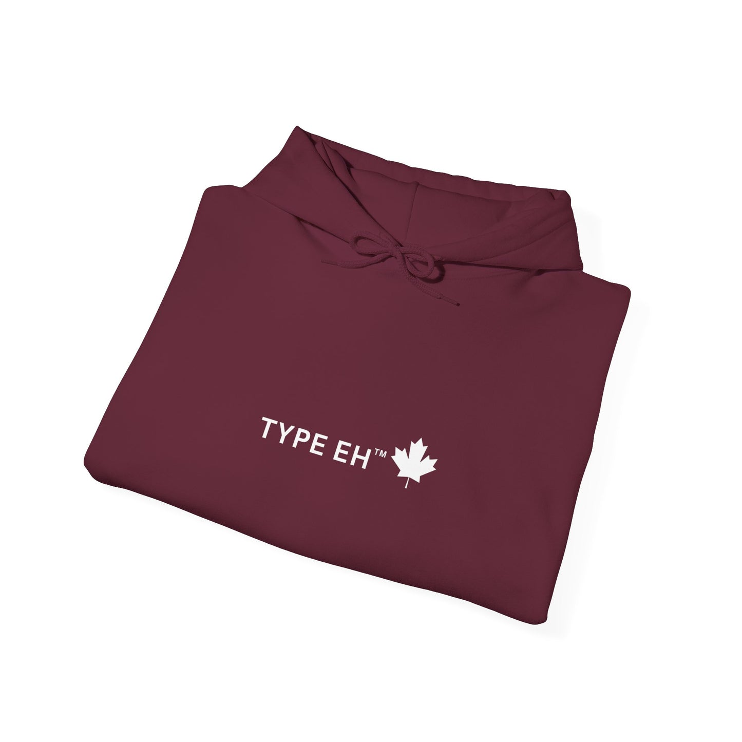 Type Eh Hoodie — Canadian Maple Leaf Graphic Pullover