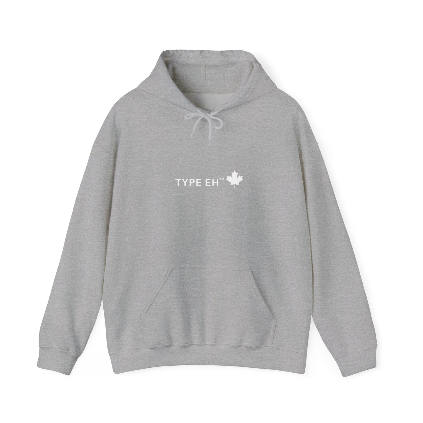 Type Eh Hoodie — Canadian Maple Leaf Graphic Pullover