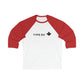 Red White Eh 3\4 Sleeve Baseball Tee Type Eh Shop