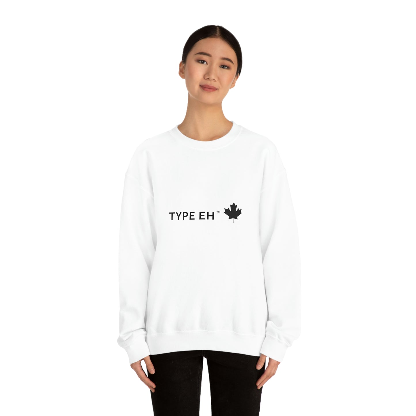 White Type Eh Shop Our Sweatshirt Eh