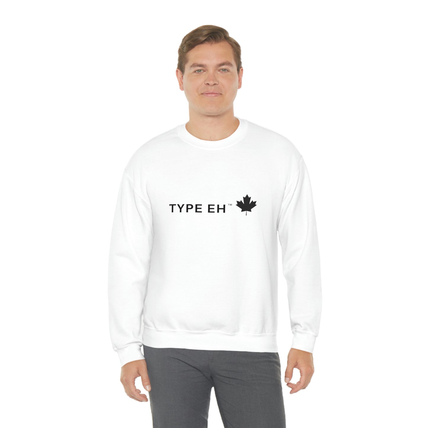 White Type Eh Shop Our Sweatshirt Eh